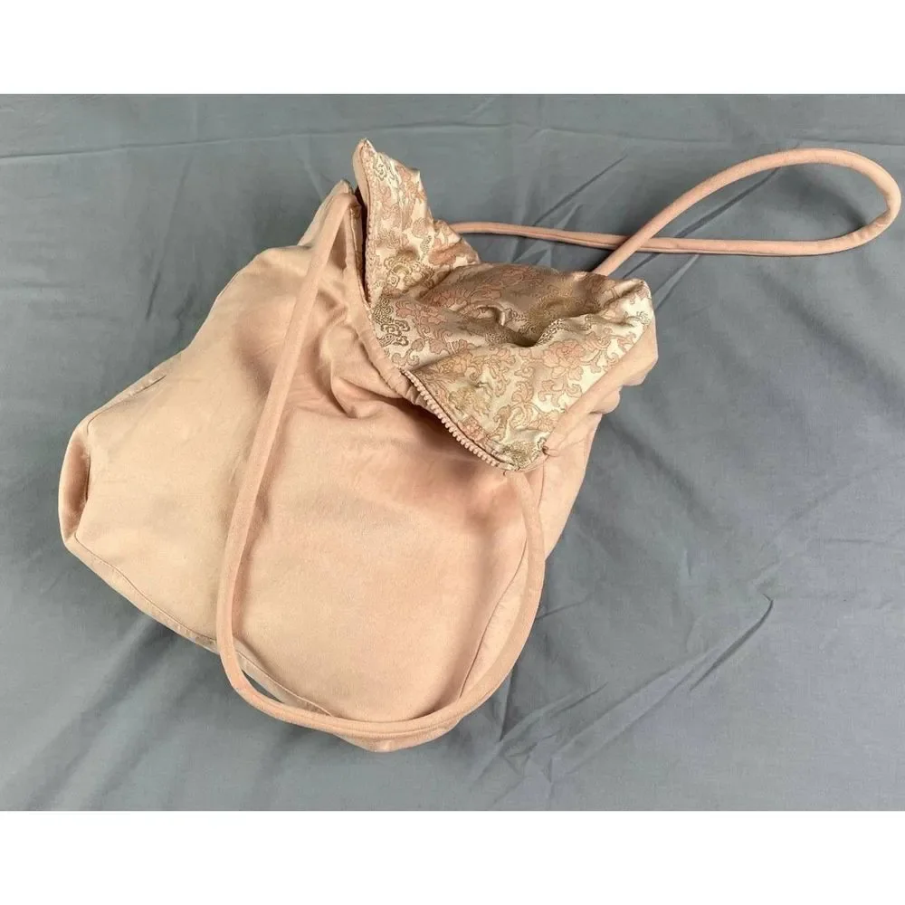 Mycra Pac Life Reversible Full Zip Jacket with Hand Bag Blush Pink Jacquard Sz P - Picture 8 of 11